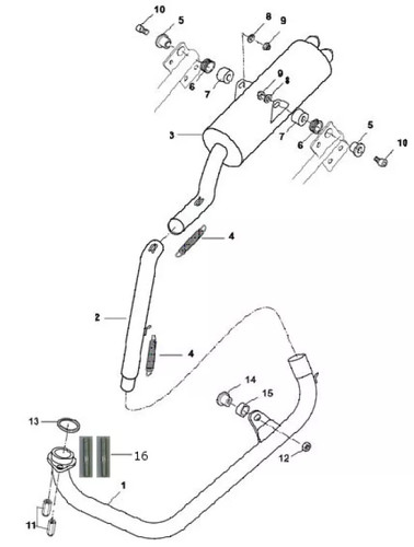 Sfm sachs auspuffrohr - sfm,