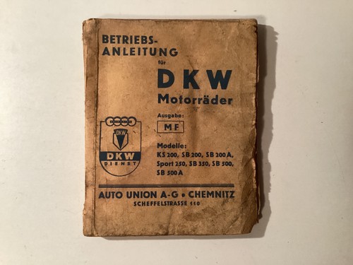 Dkw betriebsanleitung - dkw, mf