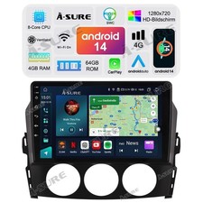 4+64GB Autoradio GPS Navi CarPlay BT Radio WIFI RDS DSPFür Mazda MX-5 2005-2014