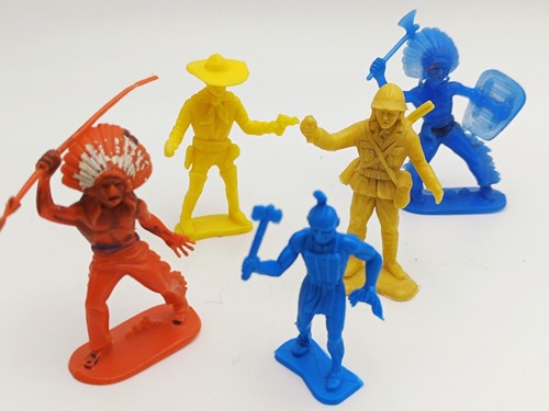Vintage kunststoff figuren - kunststoff,