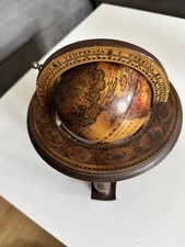 Globus Aus Holz Made In Italy Vintage Deko mit Sternzeichen Verzierungen