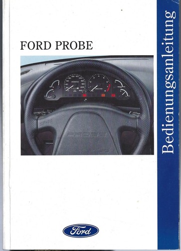 Ford probe betriebsanleitung - probe,