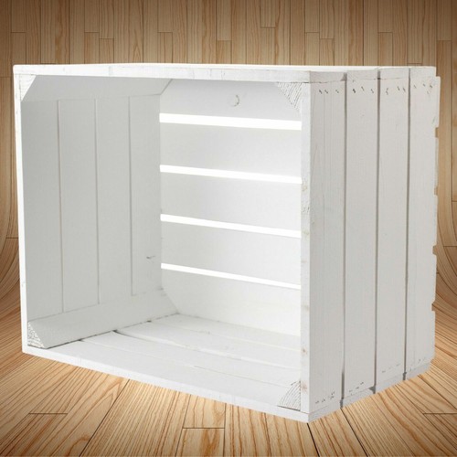 Dekorative weiße holzkiste - dekorative,
