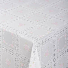 Tischdecke Lace Vinyl Wachstuch Häkelspitze Optik Wasserfest Meterware ANRO