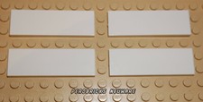 Lego 4 x Fliese/Fliesen 2x6 weiss #69729 NEUWARE