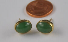 Ohrringe Ohrstecker Oval Smaragd 750 Gold Neu wertig