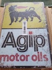Blechschild Agip Motor Oils