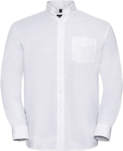Herren oxford langarmhemd - langarmhemd, –