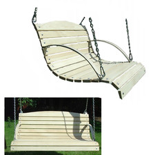 Hollywoodschaukel Sitzbank für Gartenschaukel Schaukelbank 90cm Holzschaukel