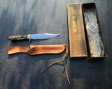 Carl Schlieper, Solingen W. Germany Bowie knife Jagdmesser Rare, Handarbeit  OVP