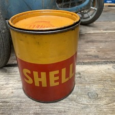 Shell Fettdose 50er Jahre 1 kg Deko Oldtimer 1. Serie Garage Sammlung Blechdose