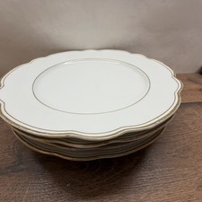 5x Kahla Speiseteller Goldrand