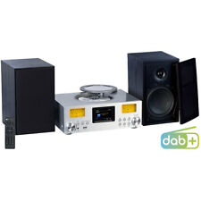 VR-Radio Micro-Stereoanlage: Webradio, DAB+, CD, Bluetooth, App, 300 W, silber