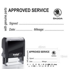 Skoda Stempel Werkstatt Service Wartungsstempel geprüft Scheckheft