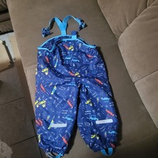 Matschhose gefüttert, Gr.  86/92  in blau/bunt