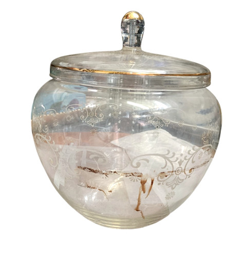 Vintage glas bowleschale - vintage,