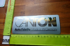Alter Aufkleber Musik HiFi Audio Tape Autoradio CANTON Auto Fidelity