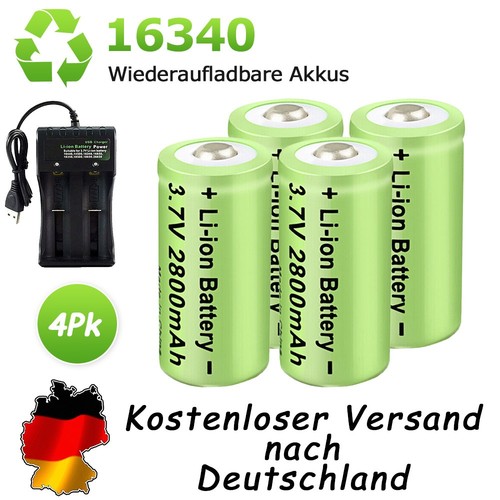 4pack 2800mah cr123a 16340 - 4pack,
