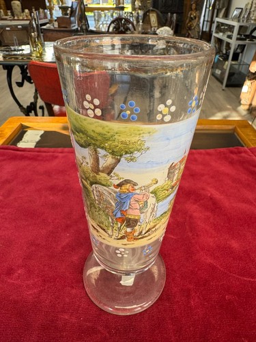 Großes antikes andenkensglas - großes,