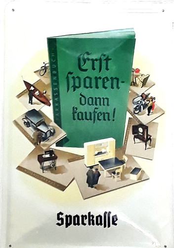 Werbeblechschild nostalgie - werbeblechschild,