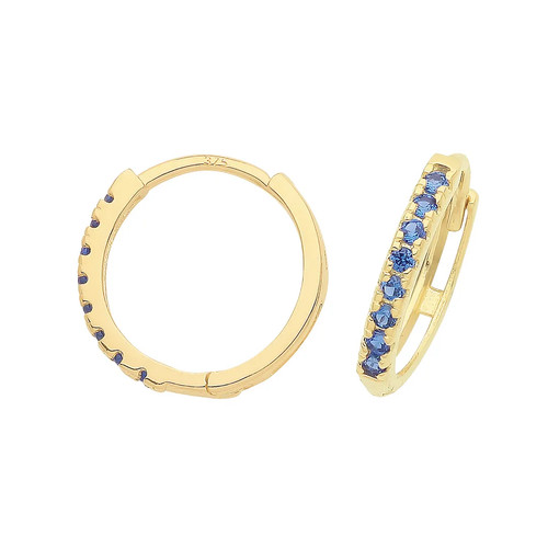 Huggie ohrringe gelbgold - 9, kt