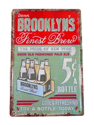 Blechschild brooklyn new - "brooklyn's",