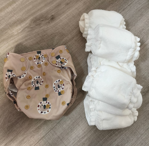 Blümchen stoffwindel 2in1 - stoffwindel,