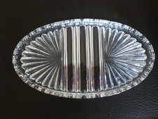 Glasplatte oval, geschliffen