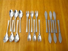 AMC Elypsis 18 Teile   grosse Gabeln Löffel Messer 