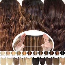 Echthaar Stirnband Wire Clip