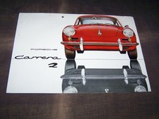 TOPRARITÄT Herrlicher Prospekt Porsche 356 Carrera 2 von 1962 !!!