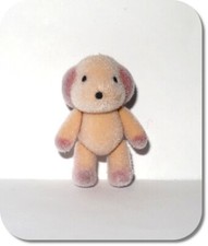 Miniatur Hund, beflockt, NEU