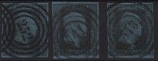 Preußen Lot Nummernstempel auf MiNr. 3