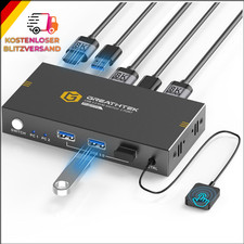 8K@60Hz HDMI KVM Switch 2 PC 1