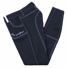 Reithose Easy Rider Sphinix, Vollbesatz, Euro-Star Stiefelreithose, navy