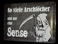 Blechschild  Spruch So viele