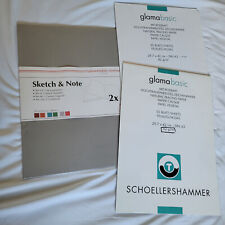 Din A3-Set: Sketch & Note (Hahnemühle) + Glama Basic 62+82g (Schoellershammer)