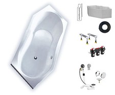 Badewanne koralle facette - badewanne, /
