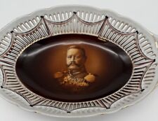 Patriotische Schale II Durchbruch Porzellan Schale mit Hindenburg Porträt, Alt