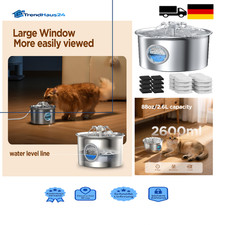 Katzenbrunnen Edelstahl 2,6L