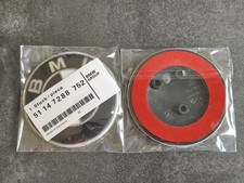 BMW Emblem 3 Loch schwarz 82mm