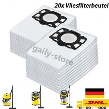 20x KFI 487 Vacuum Cleaner Bags for Kärcher WD4 WD5 WD6 WD5P WD6P MV4 MV5 MV6
