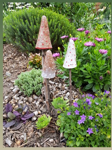 Gartendeko beton pilze - gartendeko,