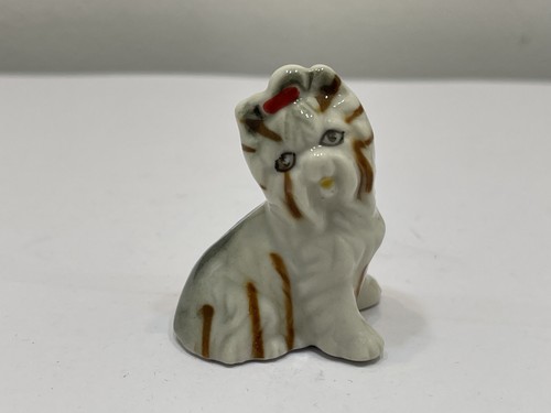 Porzellan figur hund yorkshire - figur,