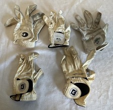 5x Golfhandschuhe Herren links Footjoy Weather-Sof Titleist Perma Soft L/XL weiß