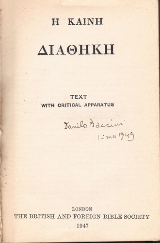 Greek new testament neues - testament,
