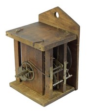 Altes Uhrwerk Holzplatinenwerk f Schwarzwalduhr Wanduhr clock movement