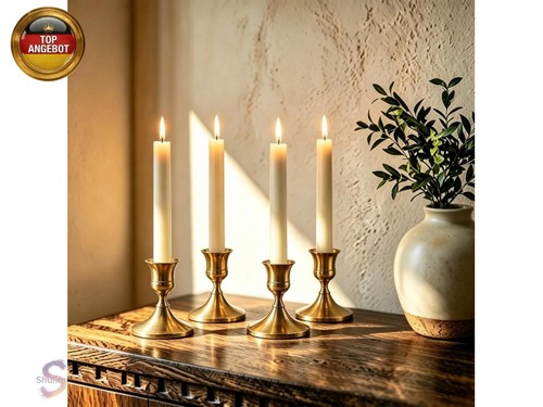Kerzenständer messing gold - messing,