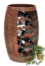 Weinregal Weinfass Holz 80cm