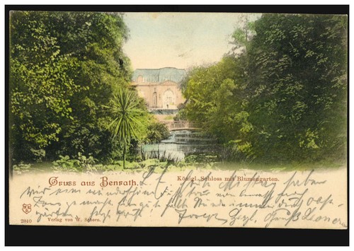 Gruss aus benrath kgl - ak,